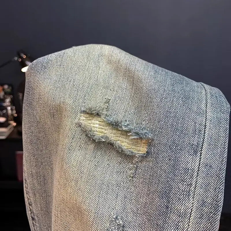 Men’s 2025 Ripped Vintage Jeans
