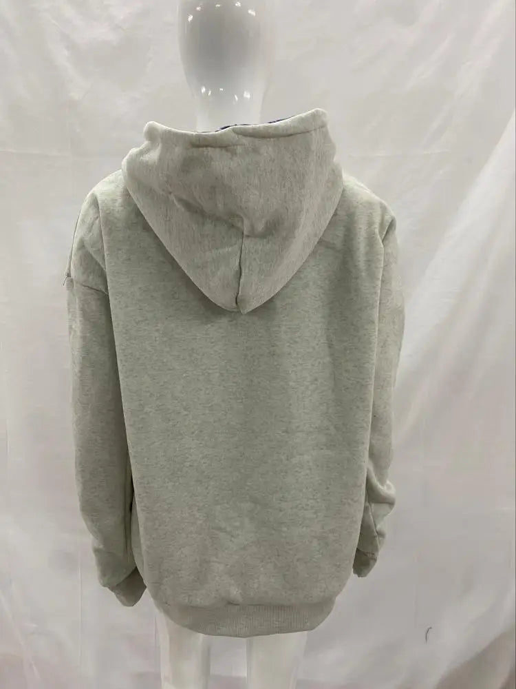 Unisex American Retro Zip Hoodie