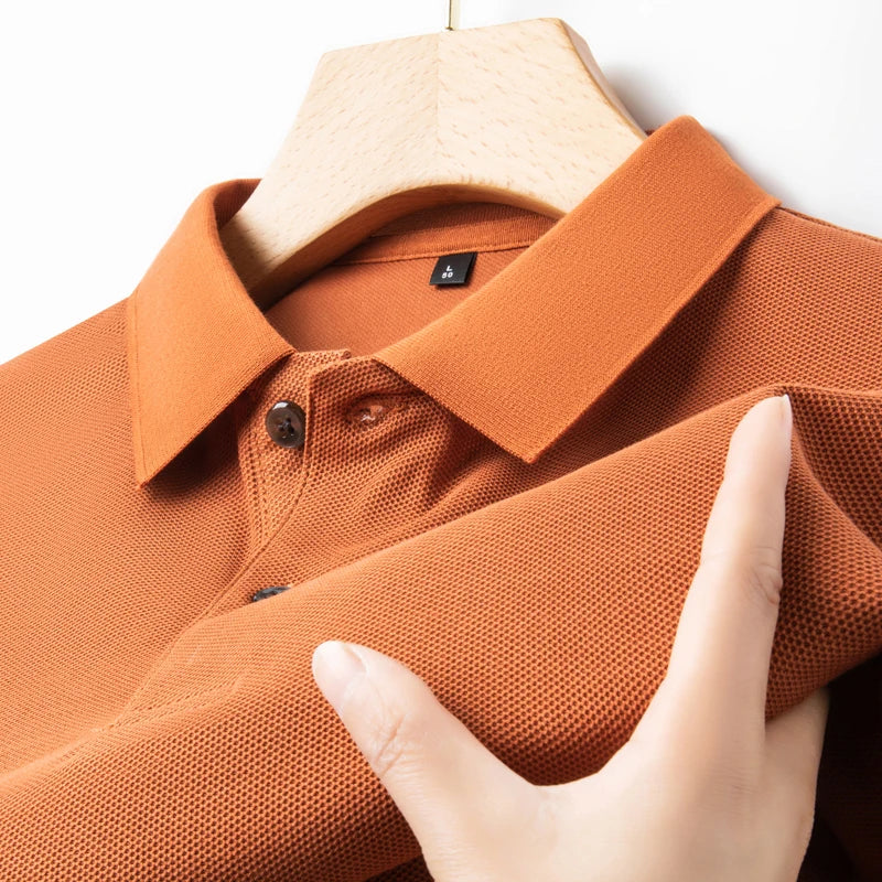 Men Cotton Breathable Polo Shirt