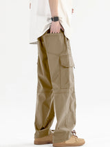 Men Oversize Black Cargo Pants