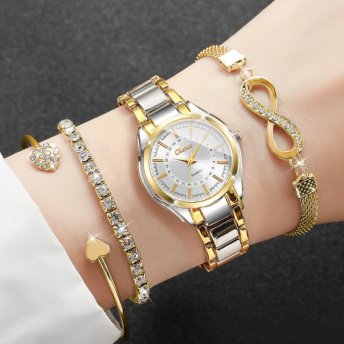 Victoria Crystal Watch Set