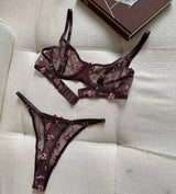 French Lace Push Up Bra Set