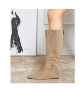Korean Suede Knee High Boots