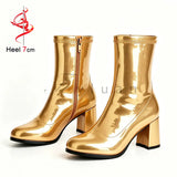 Classic Block Heel Ankle Boots