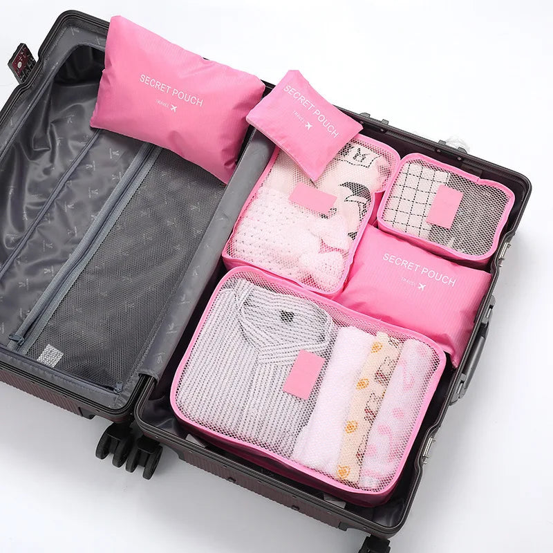 6-Piece Travel Clothes Organizer Set – Packing Cubes