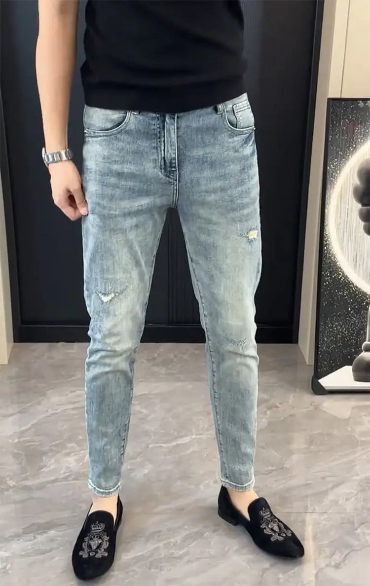 Prestige Embroidered Slim Jeans