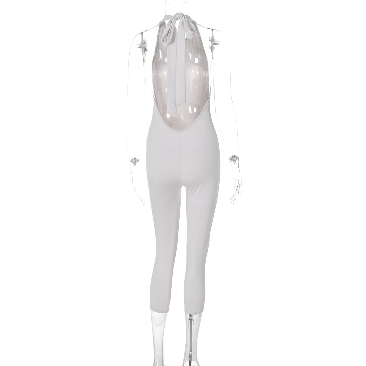HaloGlam™ – Halter Backless Party Club Jumpsuit (Shiny, Bold & Daring)