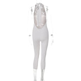 HaloGlam™ – Halter Backless Party Club Jumpsuit (Shiny, Bold & Daring)