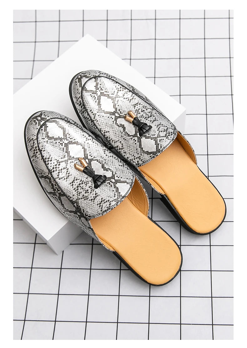 Men Leather Mules