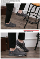 Men’s Breathable Lace-Up Canvas Sneakers