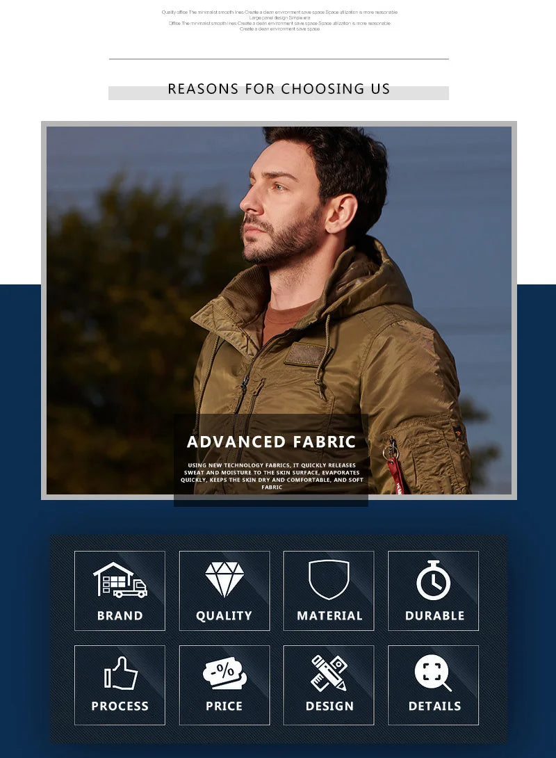 Men’s Padded Waterproof Winter Jacket