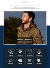 Men’s Padded Waterproof Winter Jacket