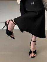 Women’s Pointed Toe Stiletto Slingback Pumps