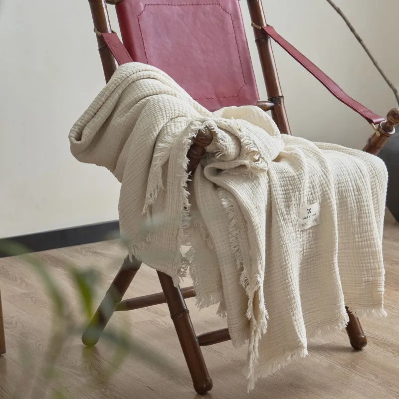 Soft Cotton Throw Blanket