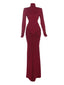Women's Backless Ruched Maxi Dress