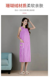 Cotton Wearable Bath Towel Wrap