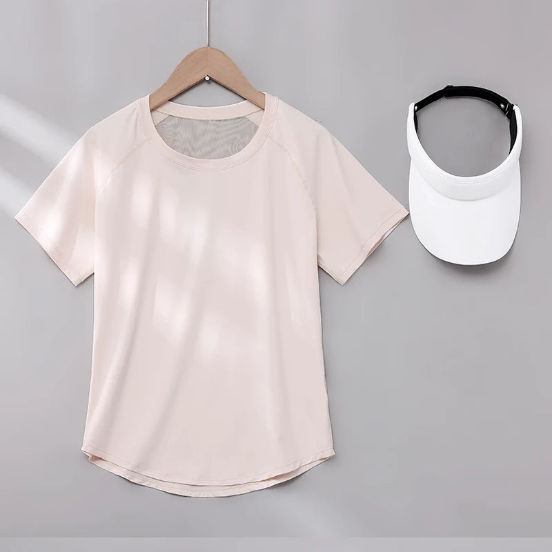 Women Quick Dry Short Sleeve Yoga T Shirt