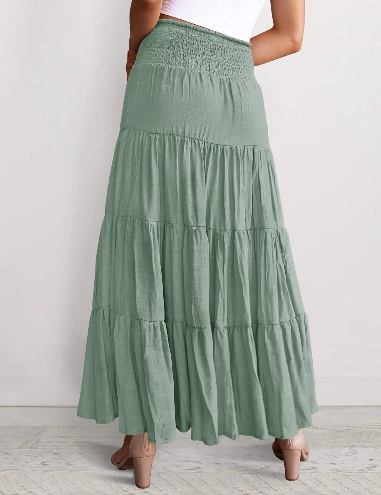 Women Boho Maxi Skirt