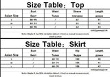 Women's Satin Skirt Set