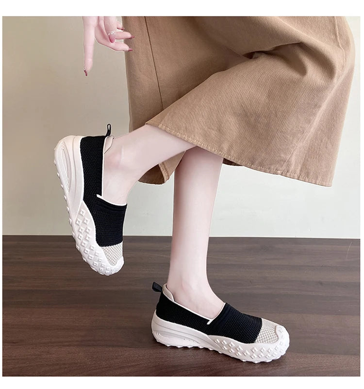 Mesh Knit Slip-On Loafers – Lightweight & Breathable 2025