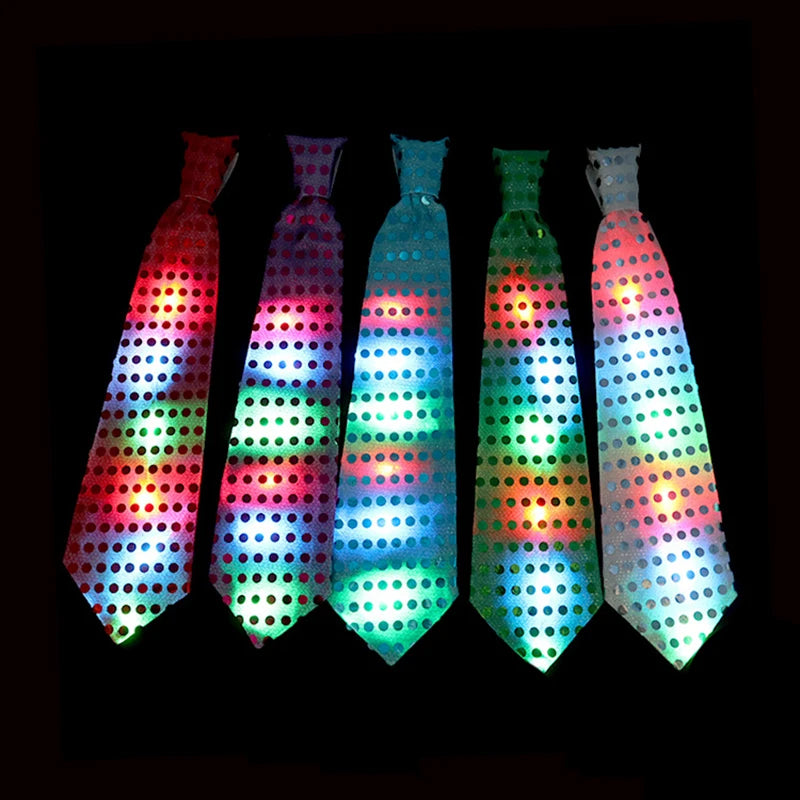 LED Flashing Party Tie