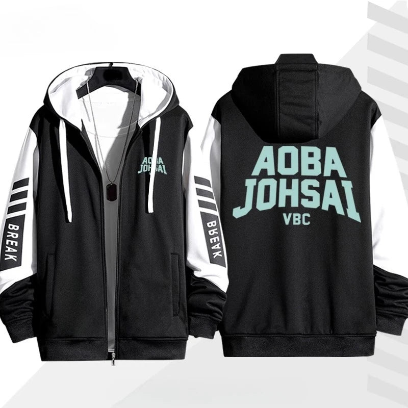 Men Cosplay Zip Hoodie Jacket