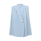 Amii Sleeveless Chiffon Office Blouse