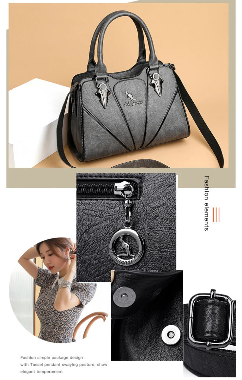 Classic Leather Crossbody Bag