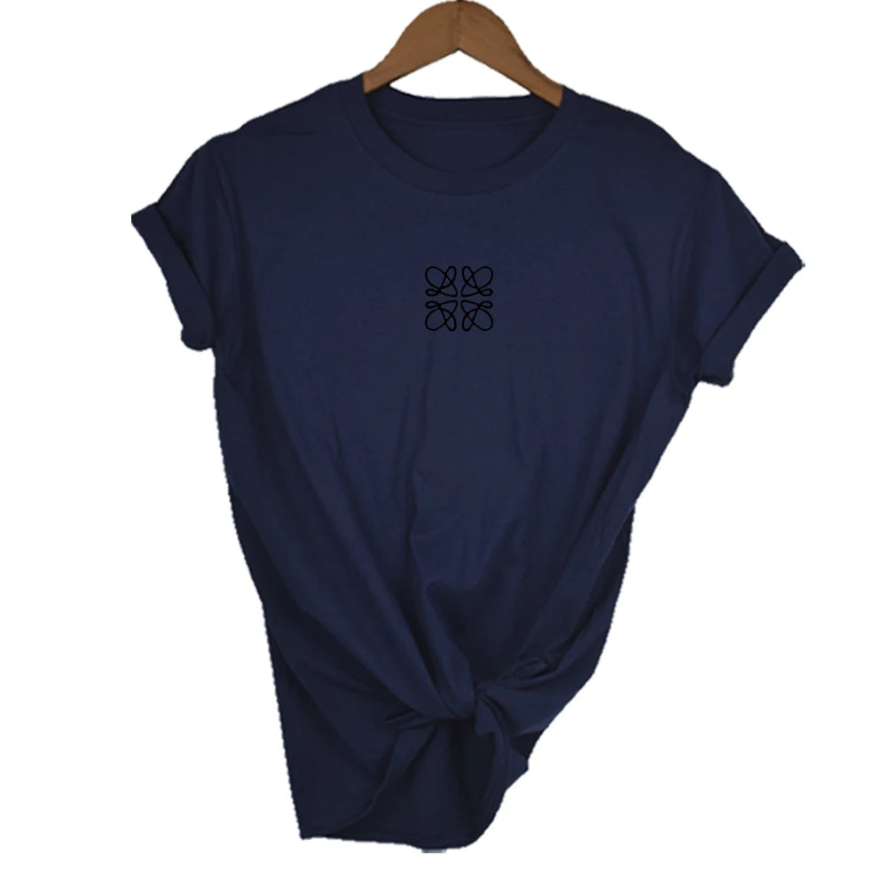 Floral Alphabet Print Tee for Juniors