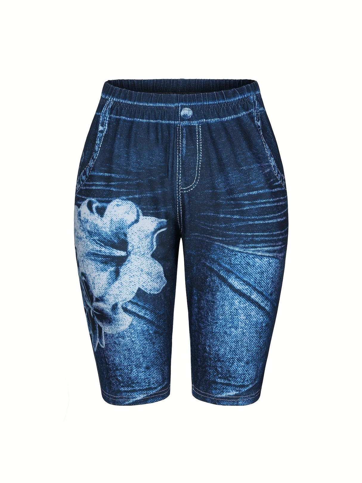 Women's 3-Piece Denim Style Shorts