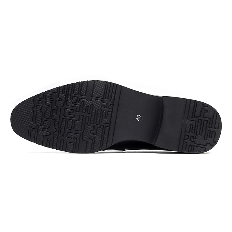 Men’s Black PU Leather Loafers