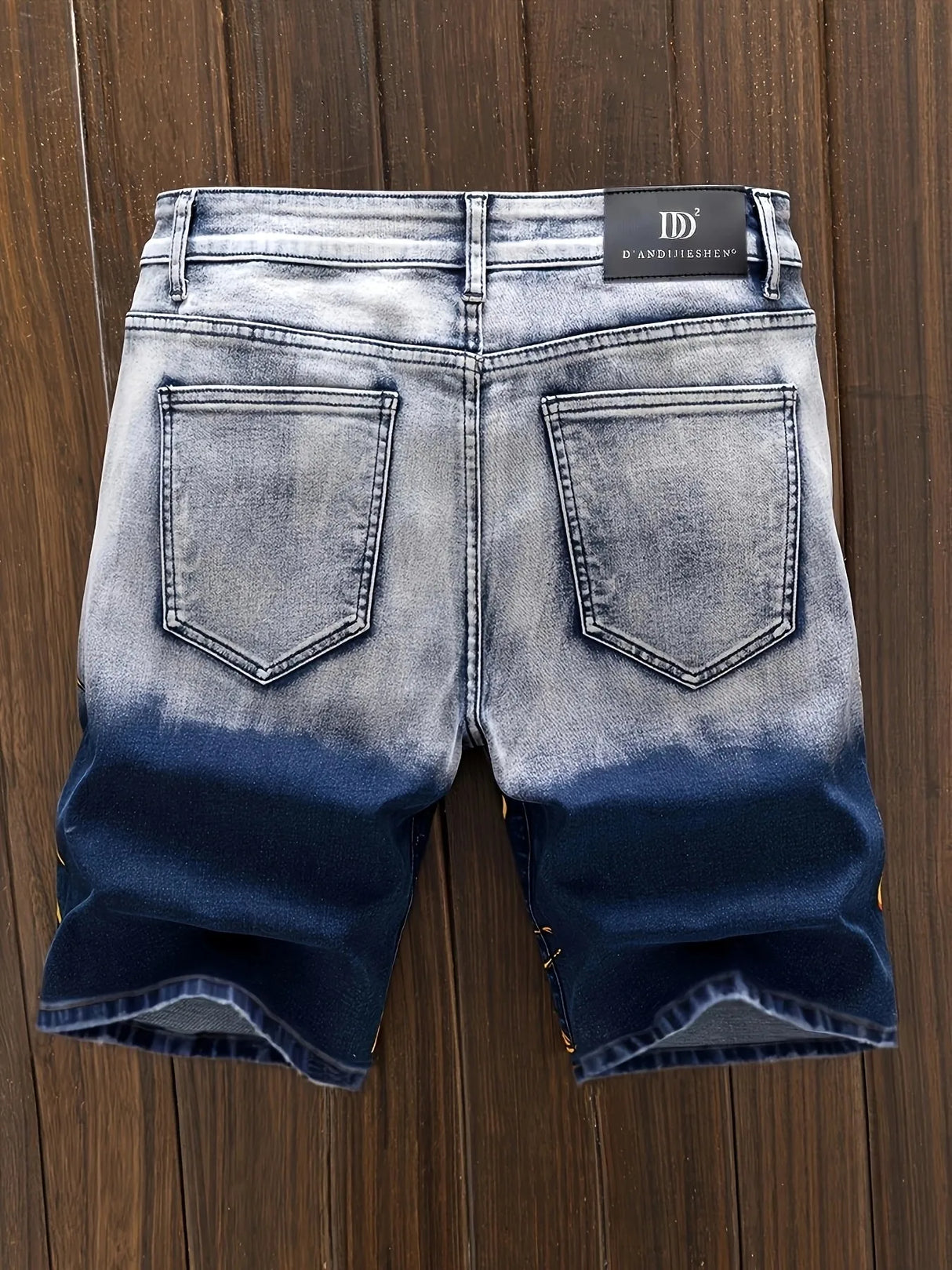 Men Vintage Ripped Jeans