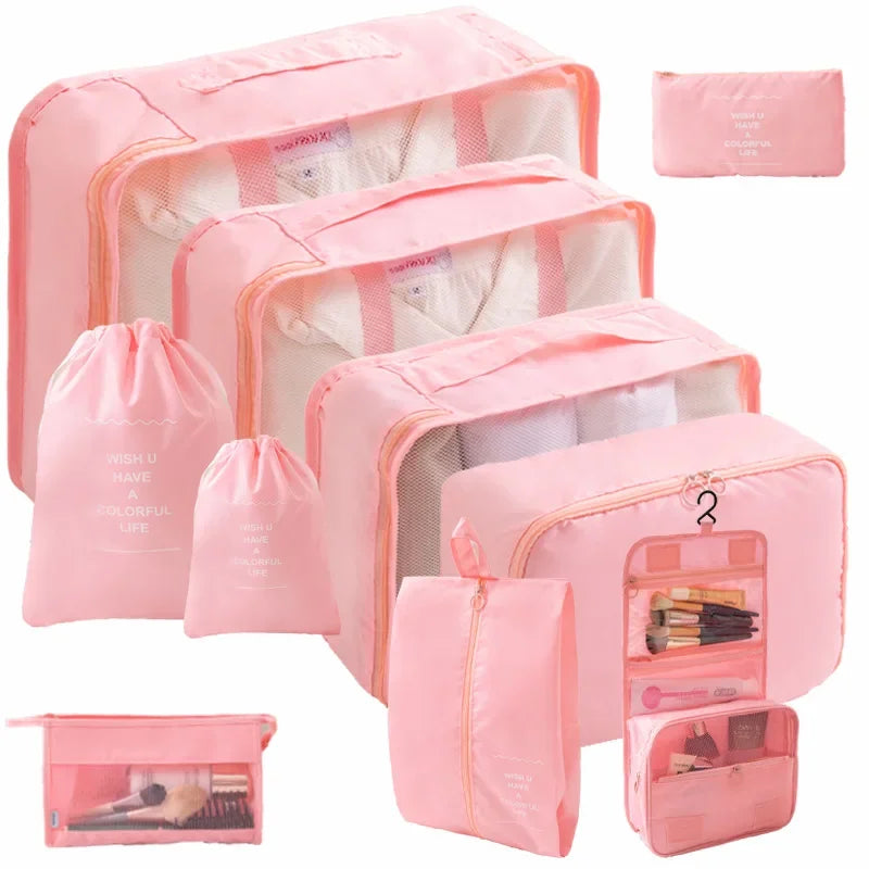 10/7-Piece Travel Organizer Set – Suitcase Packing Cubes