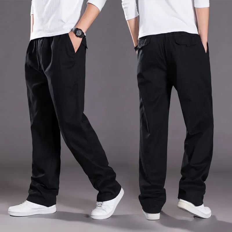 Men's Plus Size Cargo Pants – 6XL Summer Cotton