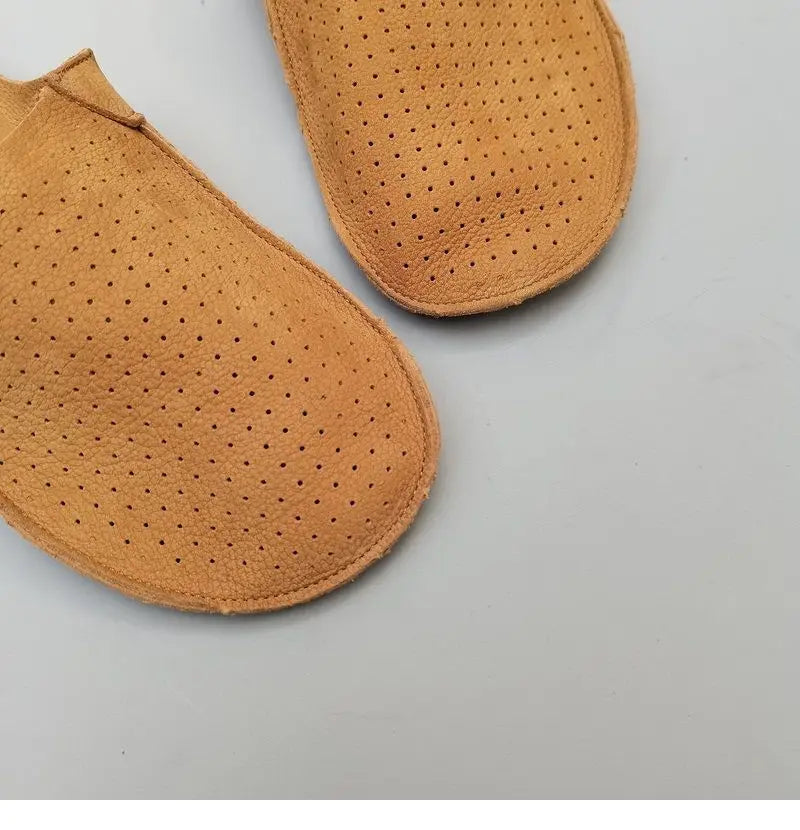 Men Retro Leather Mules