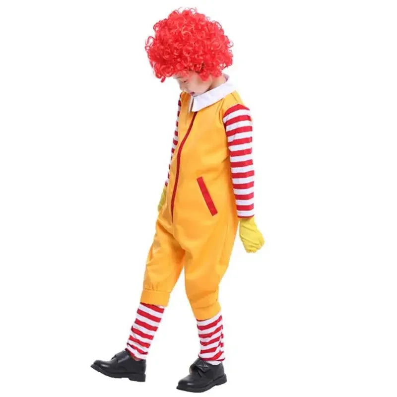 Parent-Child Yellow Clown Costume