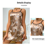 Women Mini Dress Pajama Set