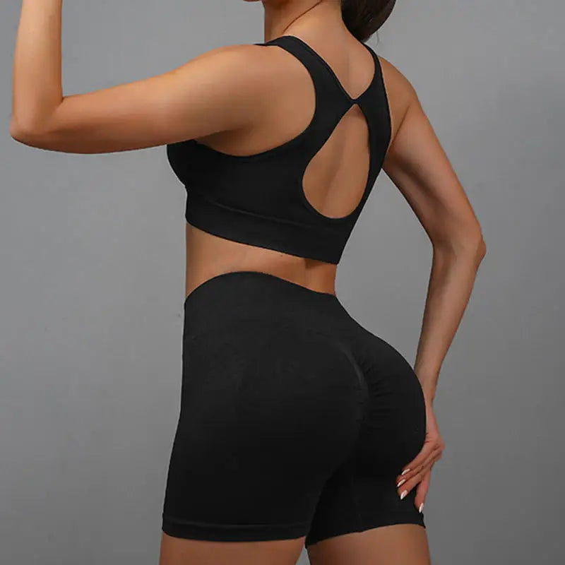 Women Yoga Vest & Shorts Set