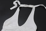 Irregular Backless Halter Camisole Top