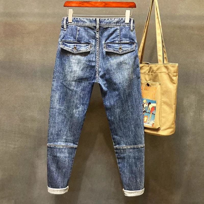 Men’s Harem Vintage Ripped Jeans