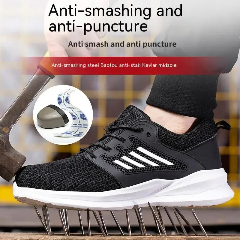Men Indestructible Steel Toe Sneakers