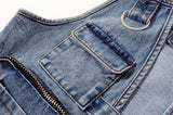Women’s Jacquard Embroidery Short Denim Jacket