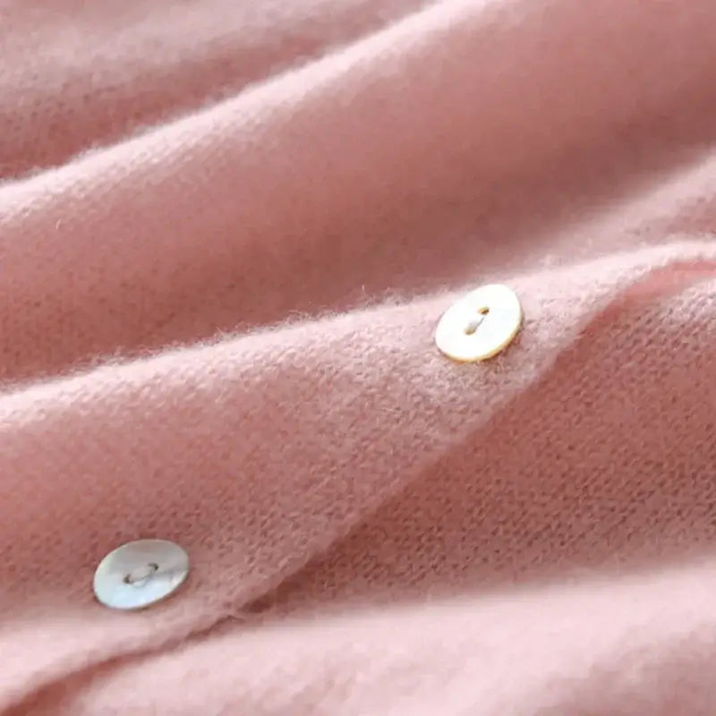 Women Elegant Button Knit Cardigan