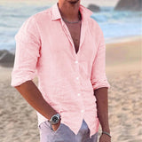 Men Cotton Linen Shirt