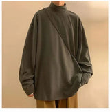 Men Velvet Slim Fit Turtleneck