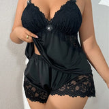 Curvy Grace Satin Set