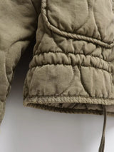 Vintage Quilted High Collar Women's Jacket