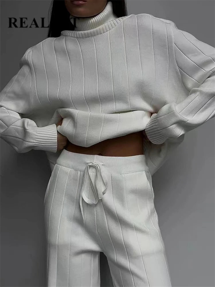 Women's Knit Tracksuit Set