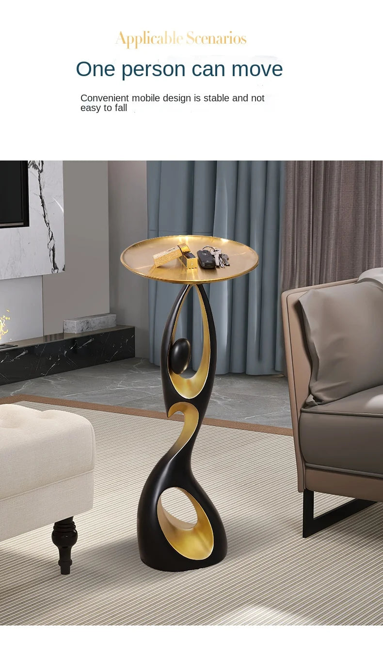 Abstract Sofa Side Table