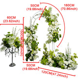White Green Floral Arrangement Decor